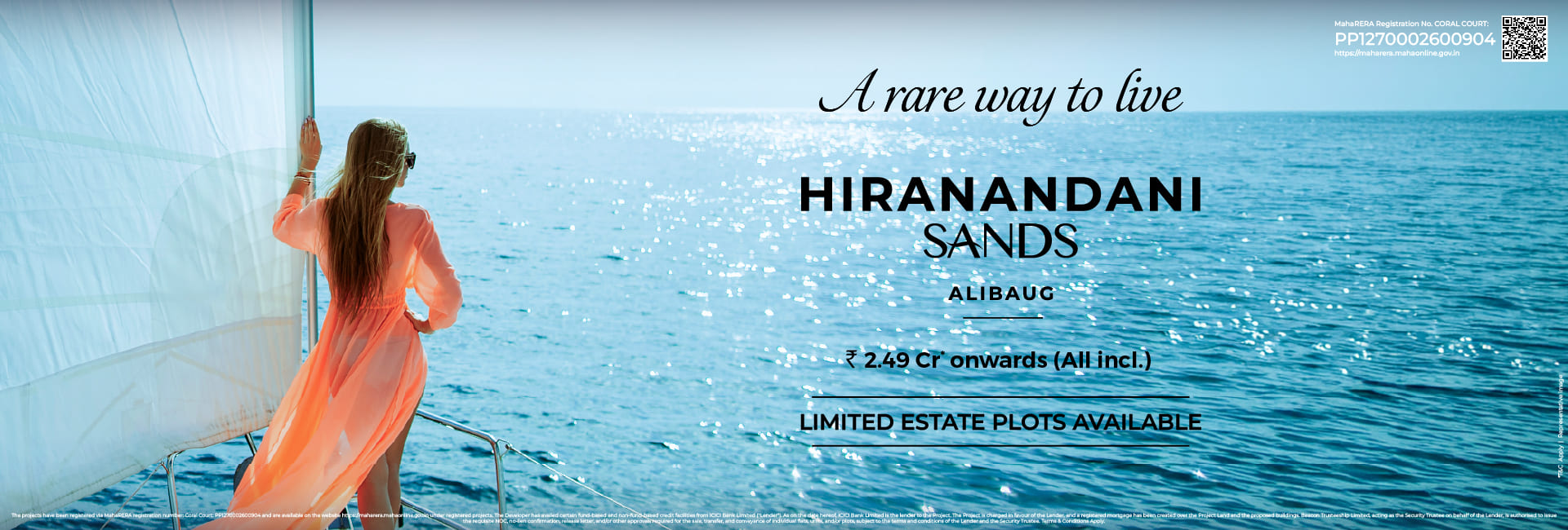Hiranandani Sands Coral Court estate plots banner in Alibaug