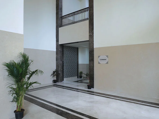 Entry to lift lobby